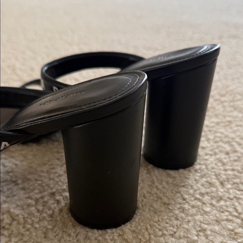 Balenciaga Black Logo Heels - Picture 4 of 5